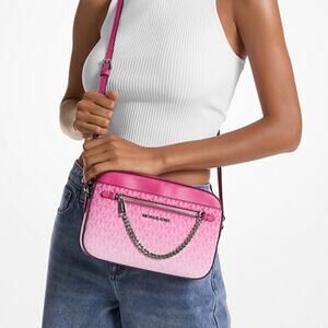 NWT Michael Kors jet set crossbody in Ombre pink dragonfruit